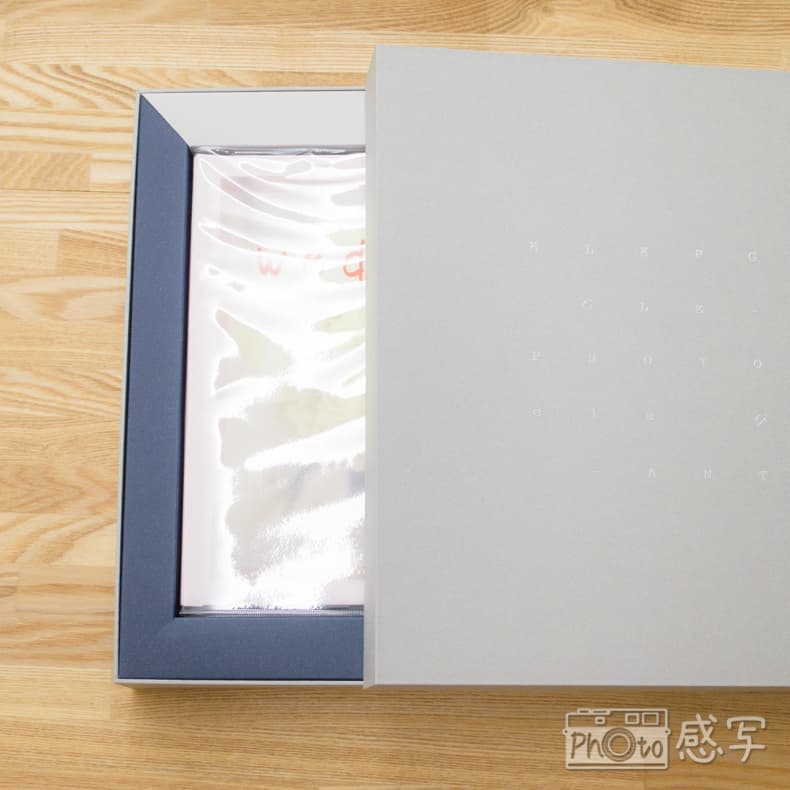 結婚式の写真　アルバム　S-アンフィニ　S-Infini　BOXを空けたところ